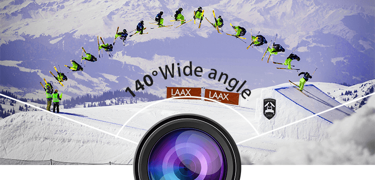 sport action camera wide angle lens