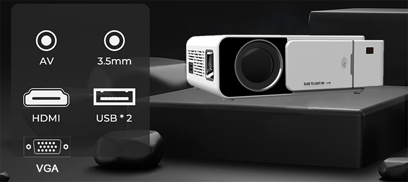 portable mini projector port