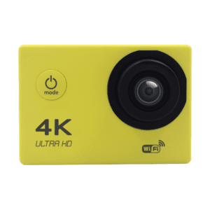 sport action camera yellow color