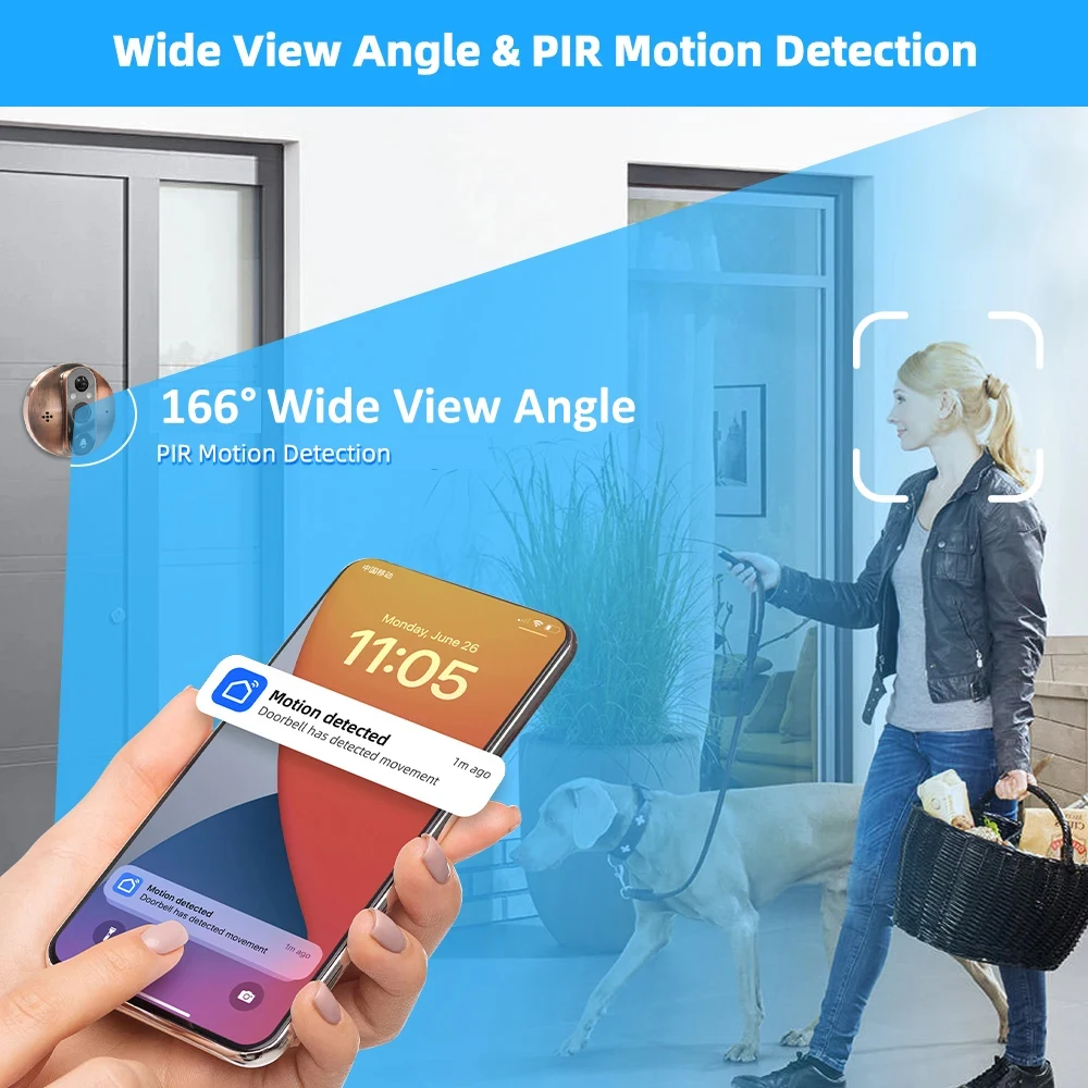 Wifi Peephole Video Doorbell Wifi Peephole Video Doorbell