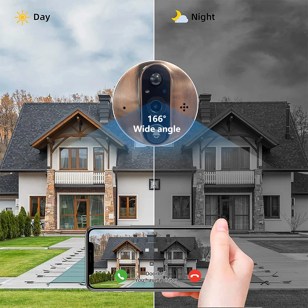 Wifi Peephole Video Doorbell Wifi Peephole Video Doorbell