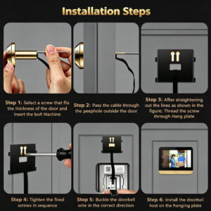 Mini Wifi Peephole Video Door Viewer Camera