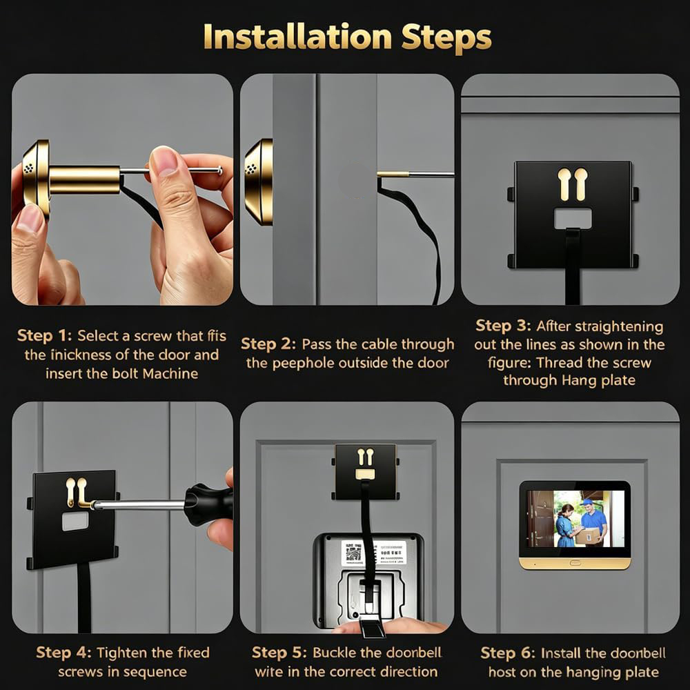 Mini Wifi Peephole Video Door Viewer Camera