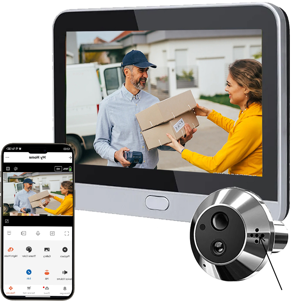 Mini Wifi Peephole Video Door Viewer Camera
