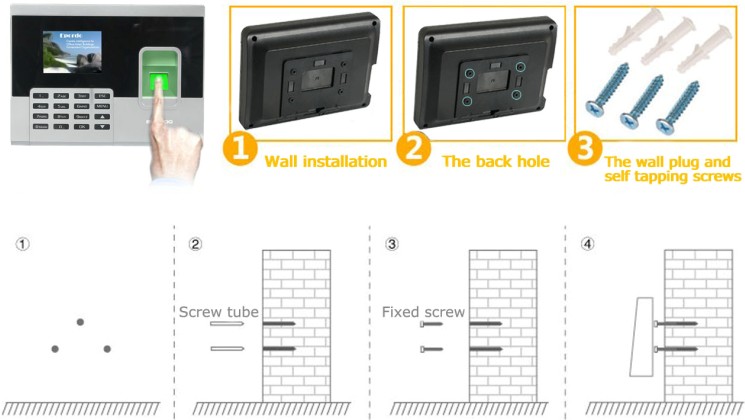 Attendance managerment system has the advantages of simple installation