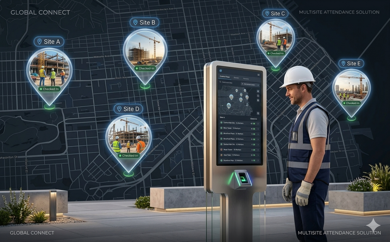 GPS tracking system for construction workforce across multiple job sites