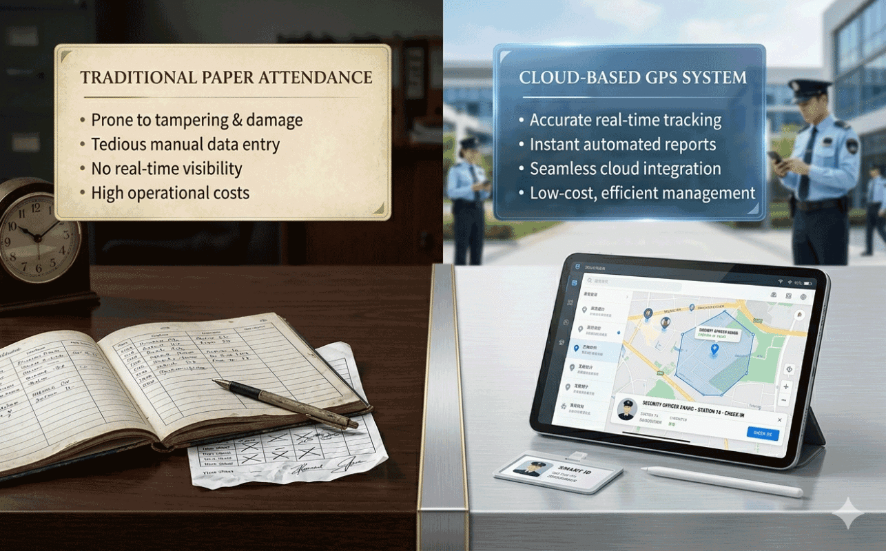 paper attendance vs gps attendance fraud prevention system comparison