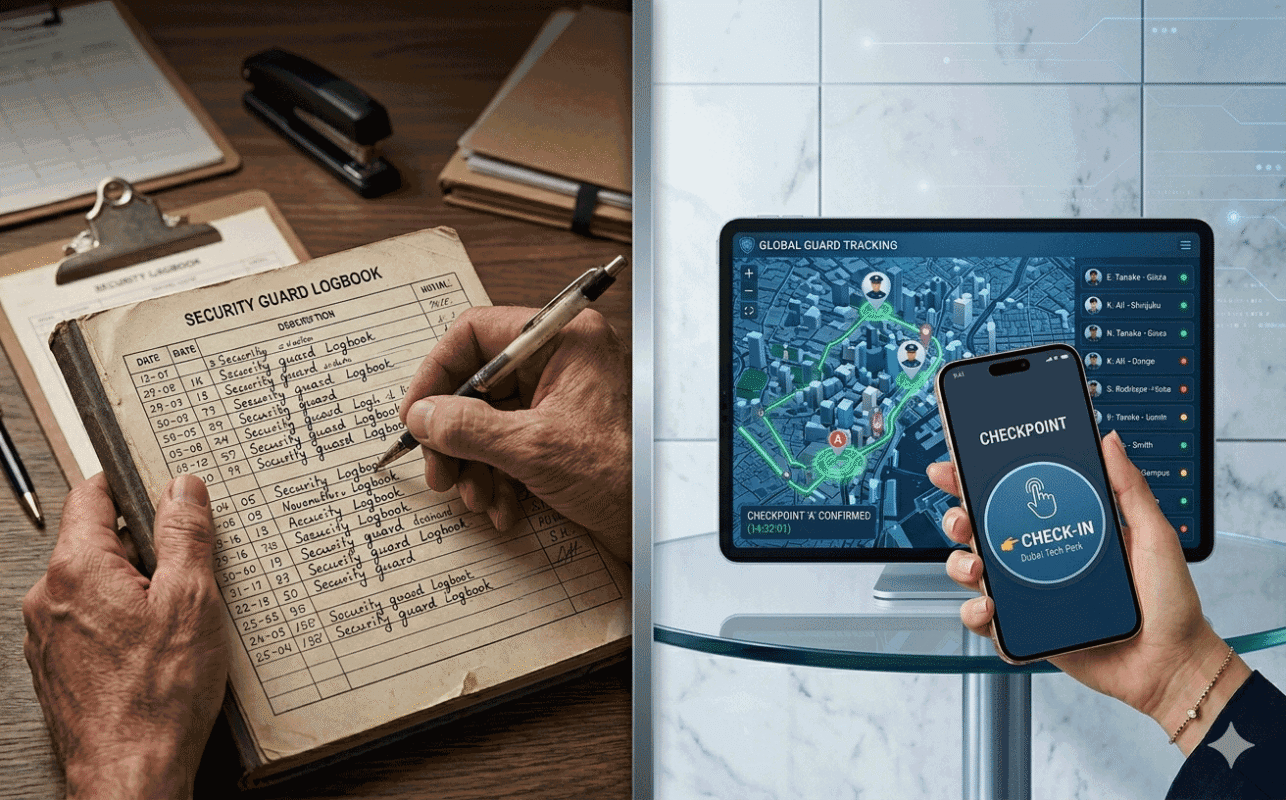 traditional patrol log paper vs digital gps checkpoint tracking system