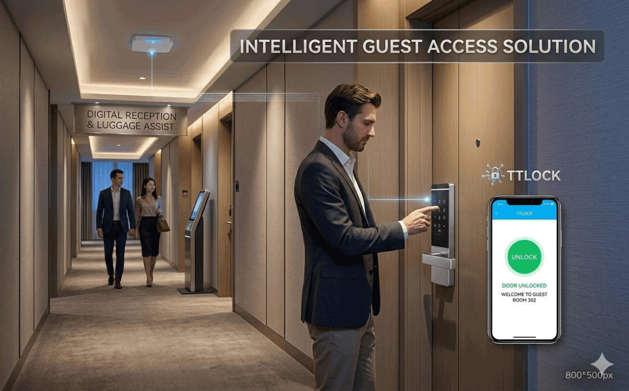 Wireless Hotel Lock Check-In and Remote Access