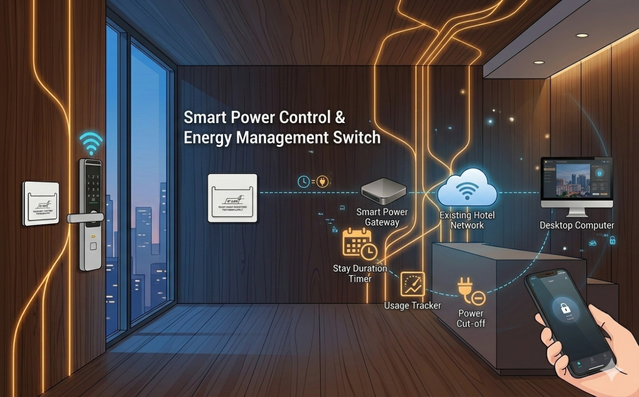 hotel Smart Power Control & Energy Management Switch