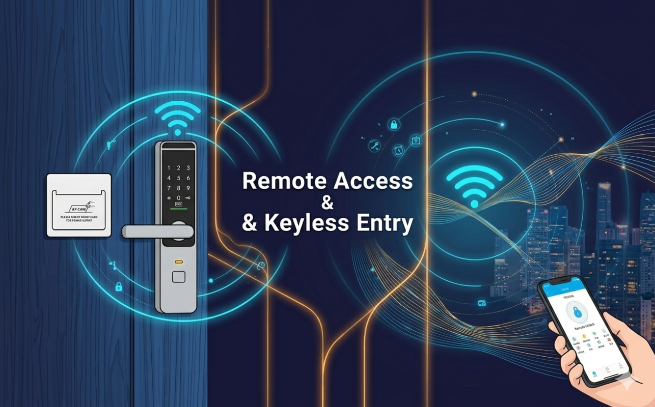 Remote Access Keyless Entry hotel lock