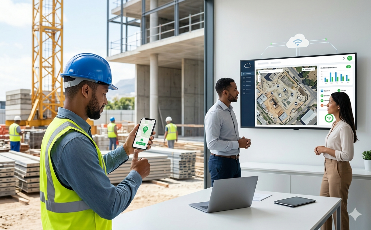 GPS attendance tracking for mobile workforce management