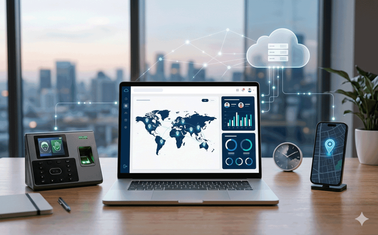 Benefits of cloud attendance system with real-time workforce tracking dashboard