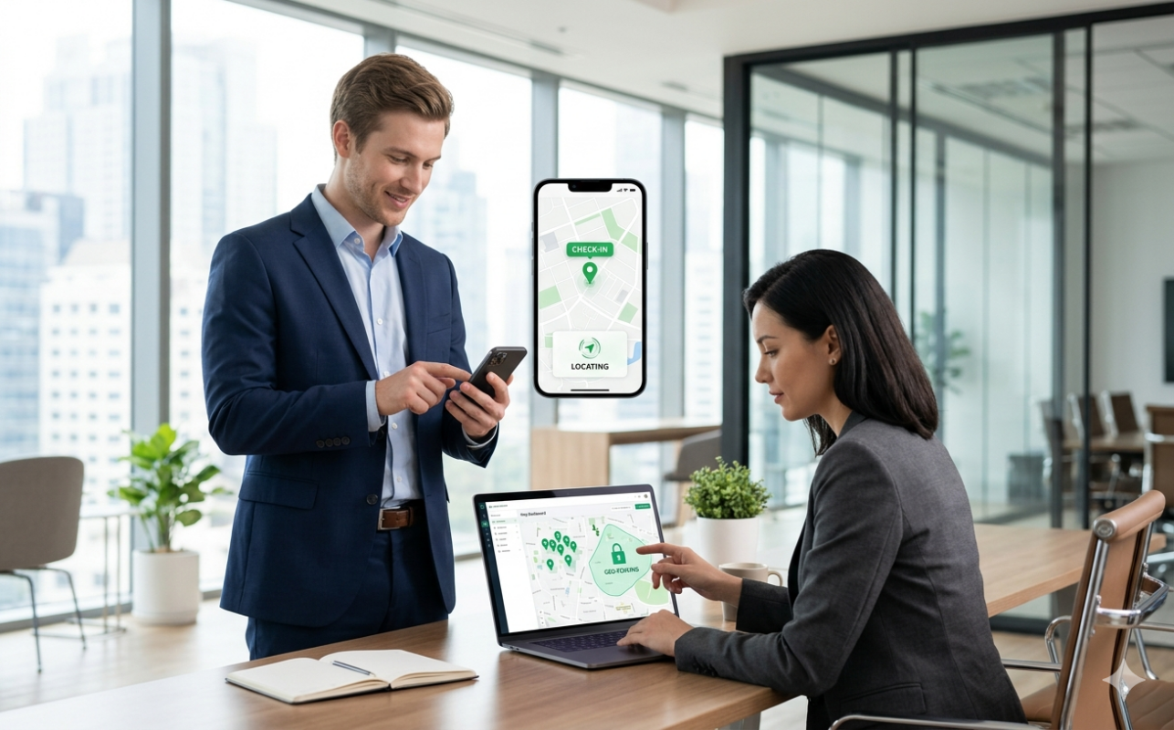 GPS attendance tracking and geofencing management