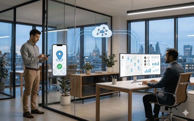 Mobile GPS attendance tracking for small business employees