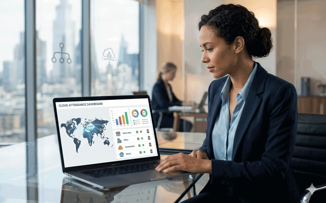 Attendance management for multi-location businesses using cloud attendance software