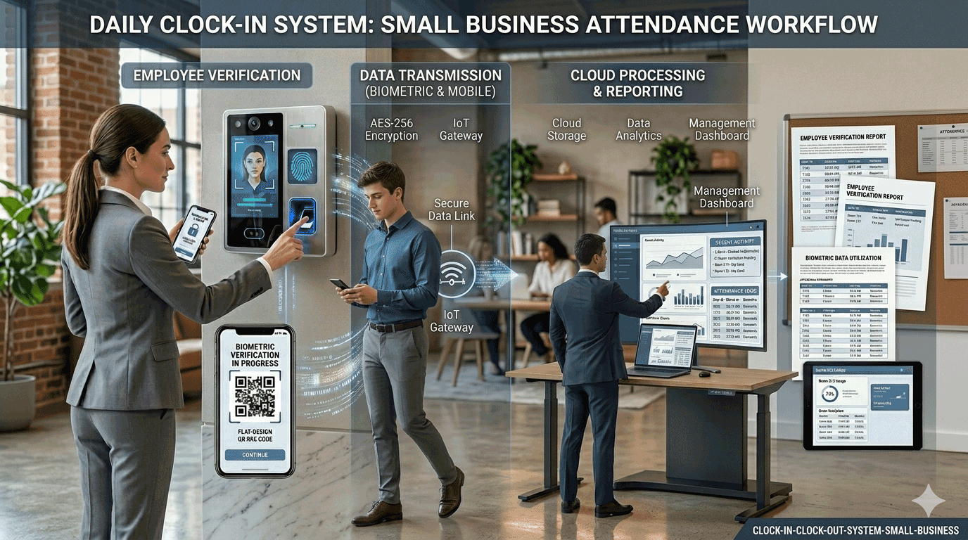clock in clock out system for small business