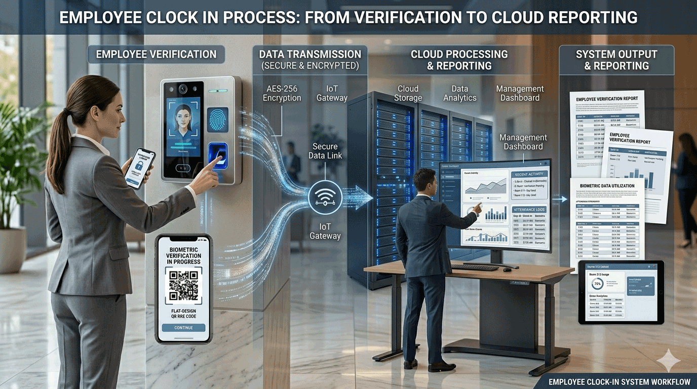how employee clock in system works