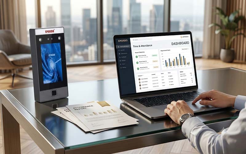 Free EPORDO PC Time Attendance Management Software for fingerprint and face recognition devices