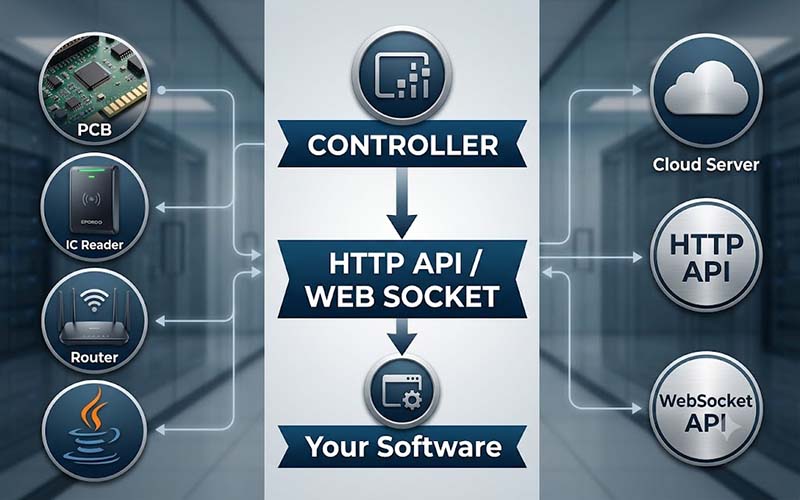 Wiegand Access Control Controller SDK with HTTP API and WebSocket Integration