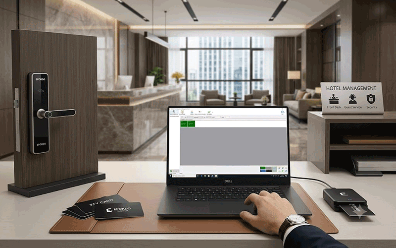 EPORDO hotel lock software V7.1 for electronic hotel lock management