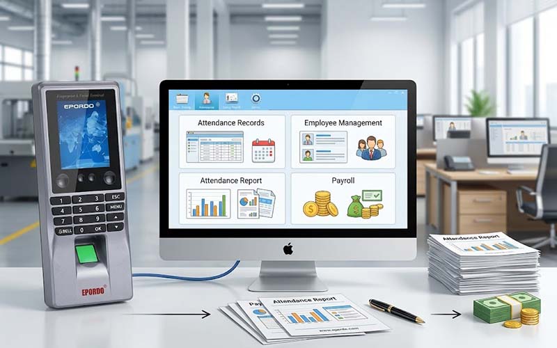 EPORDO Time Attendance and Payroll Software V5.1 for Windows PC